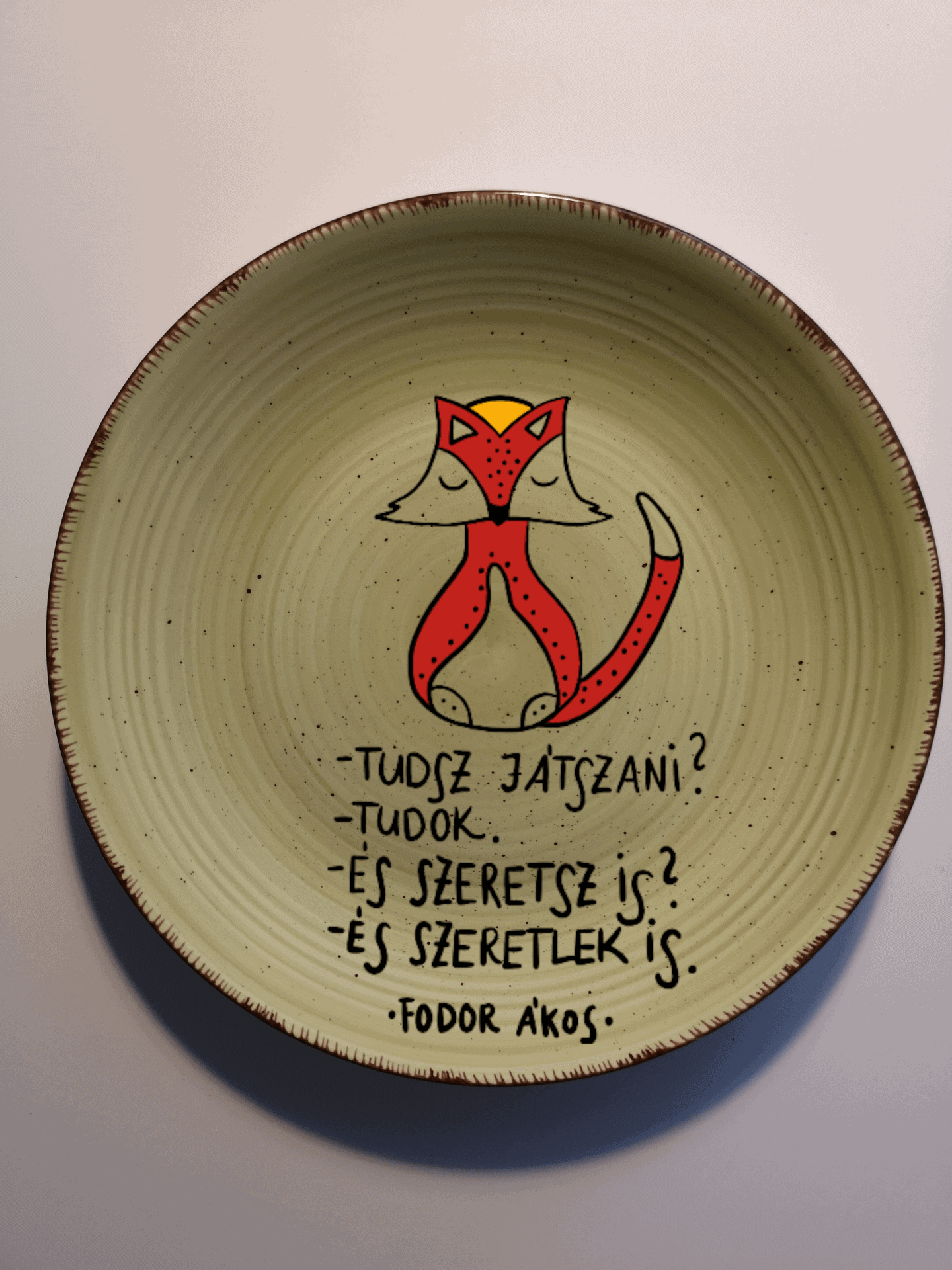 Fodor Ákos tányér