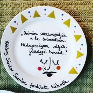Weöres Sándor verses tányér