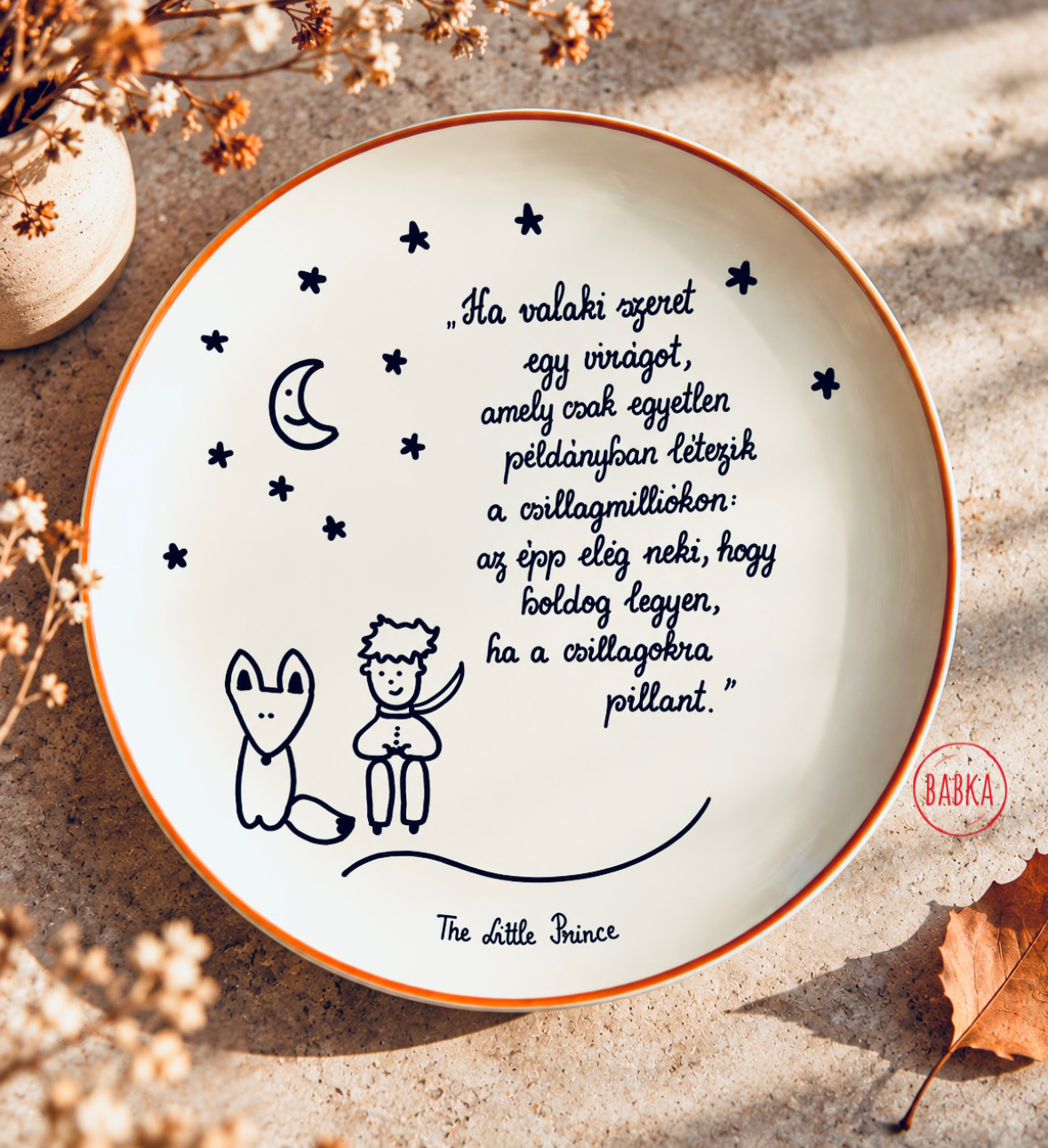 Kis herceg tányér