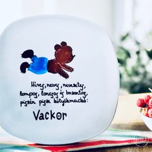 Vackor tányér
