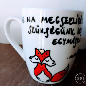 Piros rókás bögre