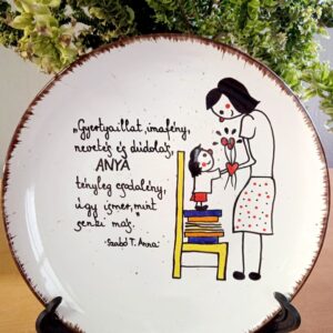 Anya tányér kisfiúval (21cm)