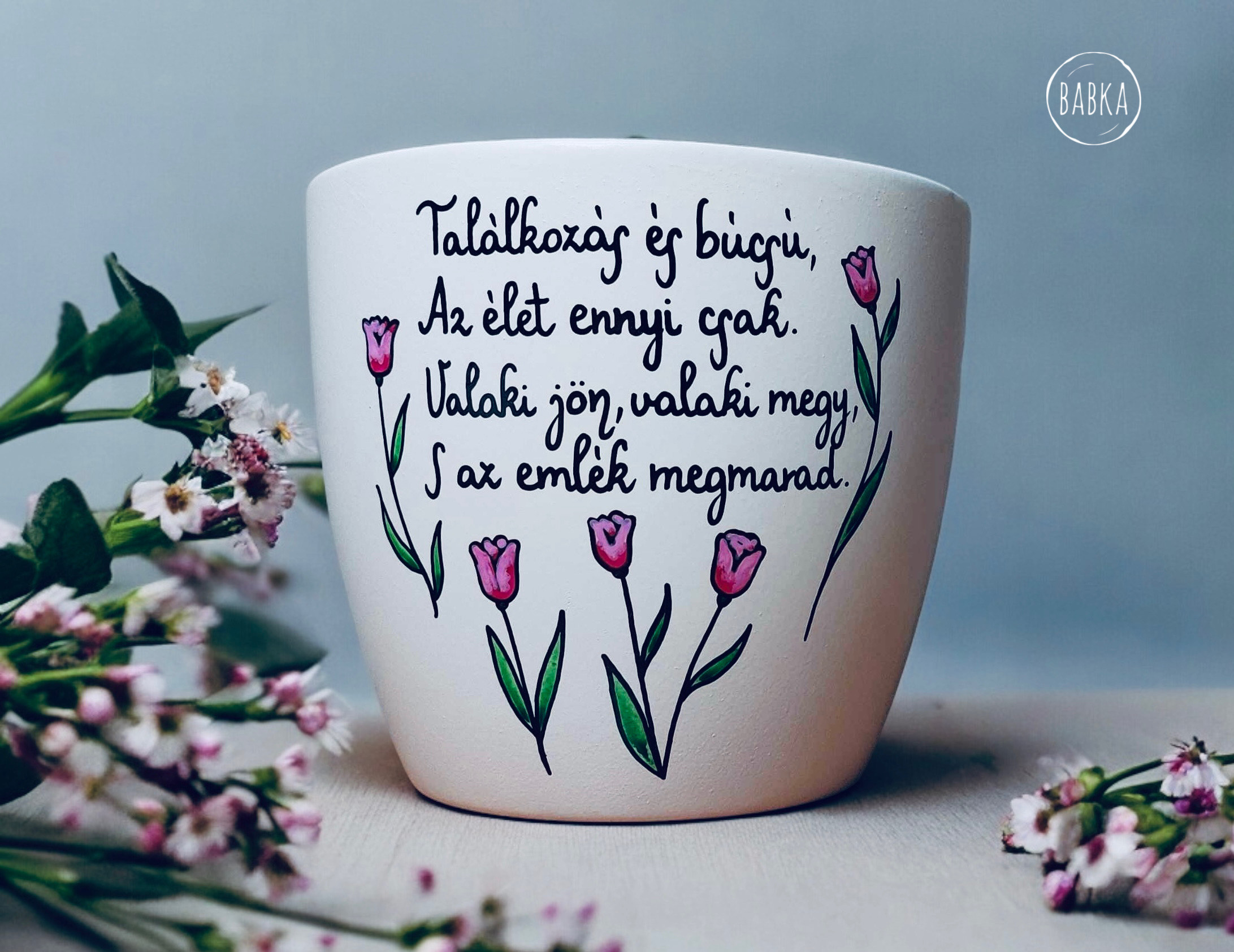 Ballagási kaspó (személyre szabható)