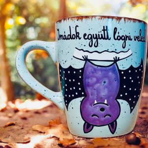 Barátság bögre (Imádok együtt lógni veled.) (fehér)