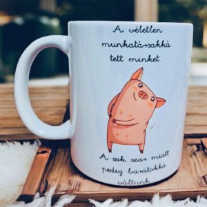 Munkahelyi barátság bögre (malac)