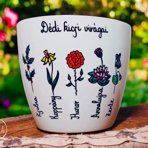 Dédi kaspó (személyre szabható)
