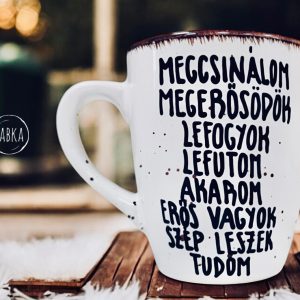 Mindennapi fogadalmak bögre