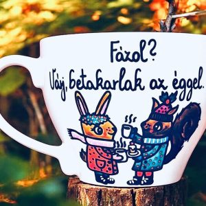 Várj, betakarlak az éggel! (Radnóti) csésze