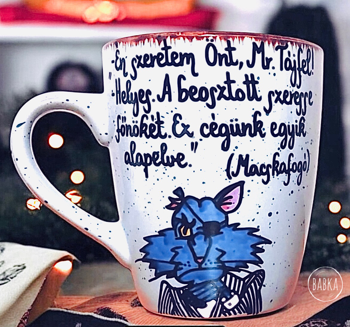 Macskafogó bögre