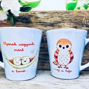 Borsó meg a héja (páros bögre) (tejeskávés)
