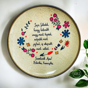 Apa  - tányér (limitált) (személyre szabható)